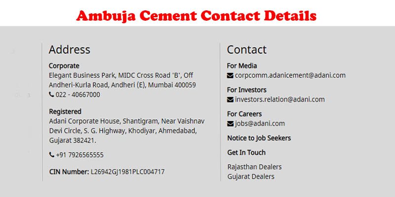 Ambuja Cement Dealership in hindi